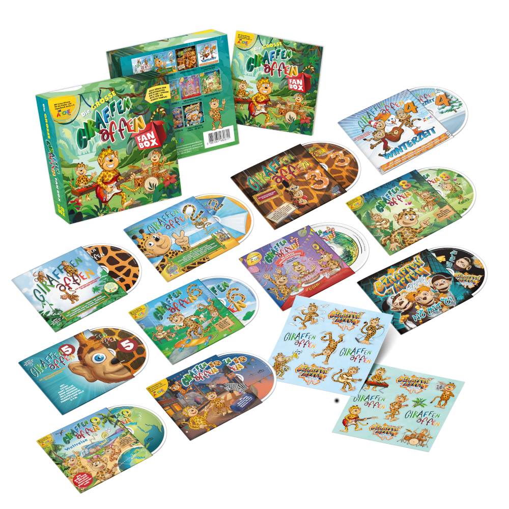 Giraffenaffen Die Große Giraffenaffen Fan Box 11CD 460305