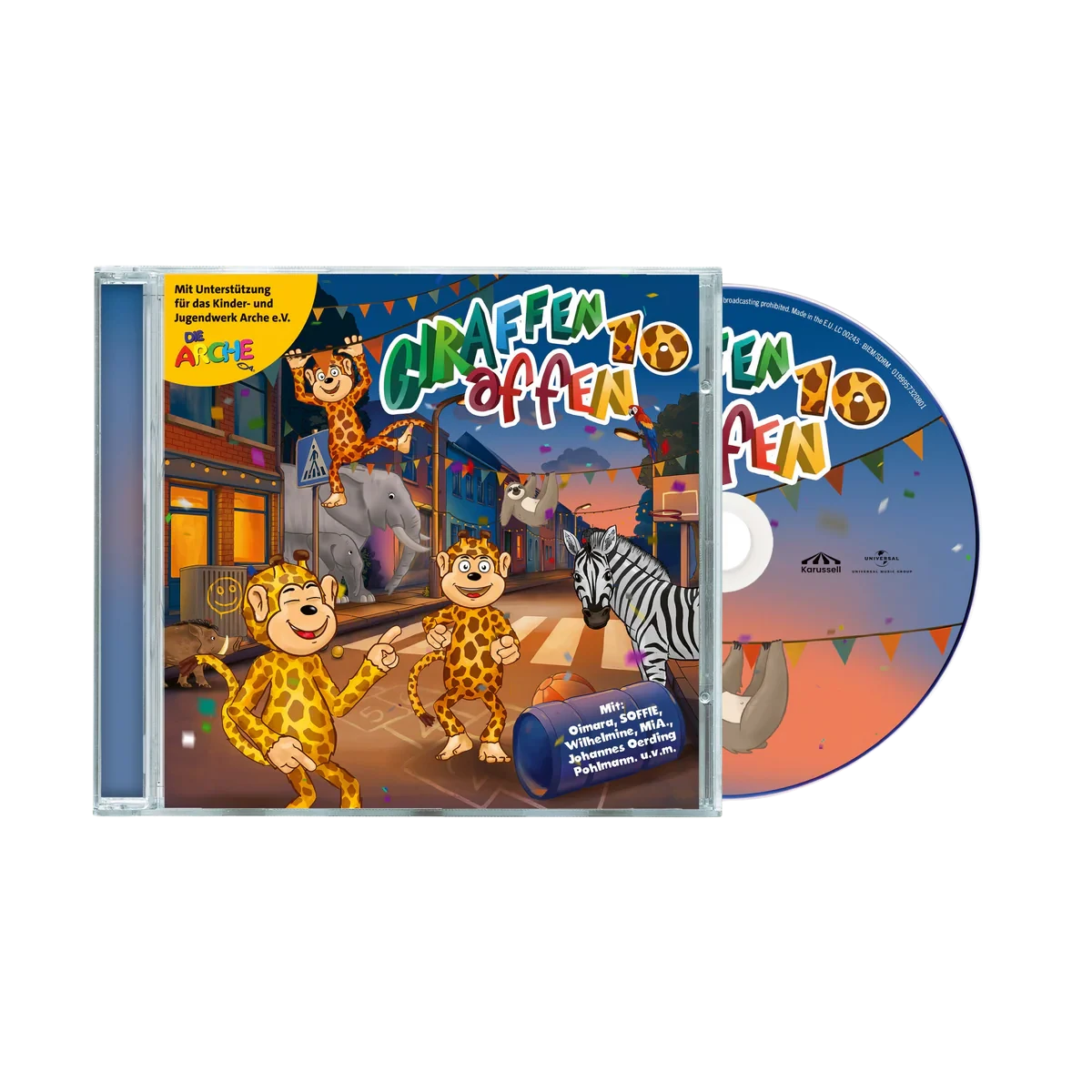 Giraffenaffen Giraffenaffen 10 CD + T-Shirt + Gymbag 440179