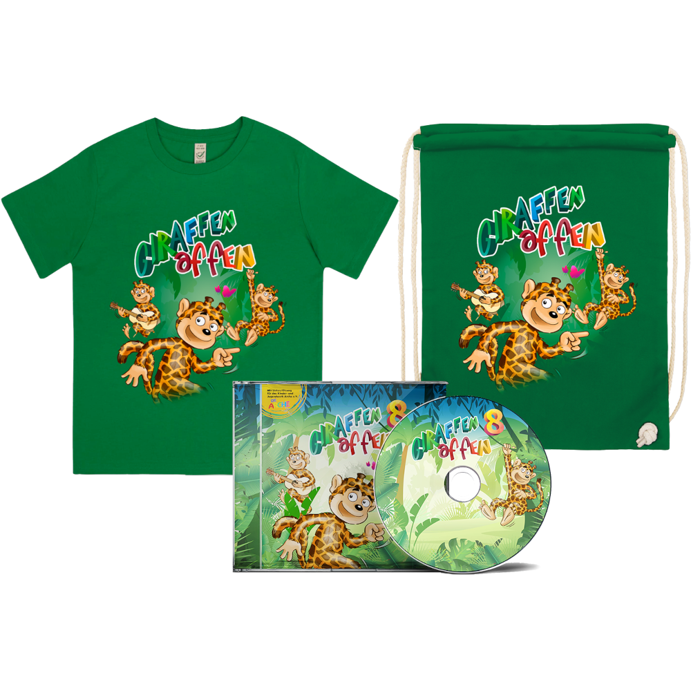 Giraffenaffen Giraffenaffen 8 CD + T-Shirt + Gymbag 309073